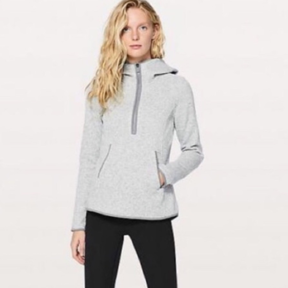 Fleece and thank you lululemon hoodie